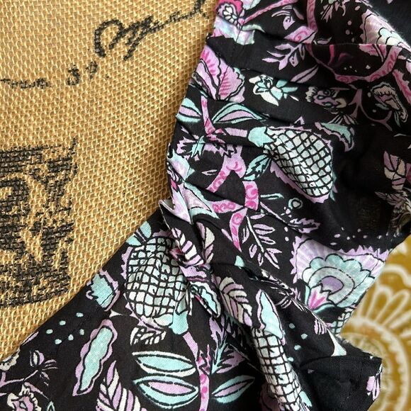 NWT MILLE Klara Floral Ruffle Cotton Midi/Maxi Dress in Tropical Night size S - Picture 9 of 14